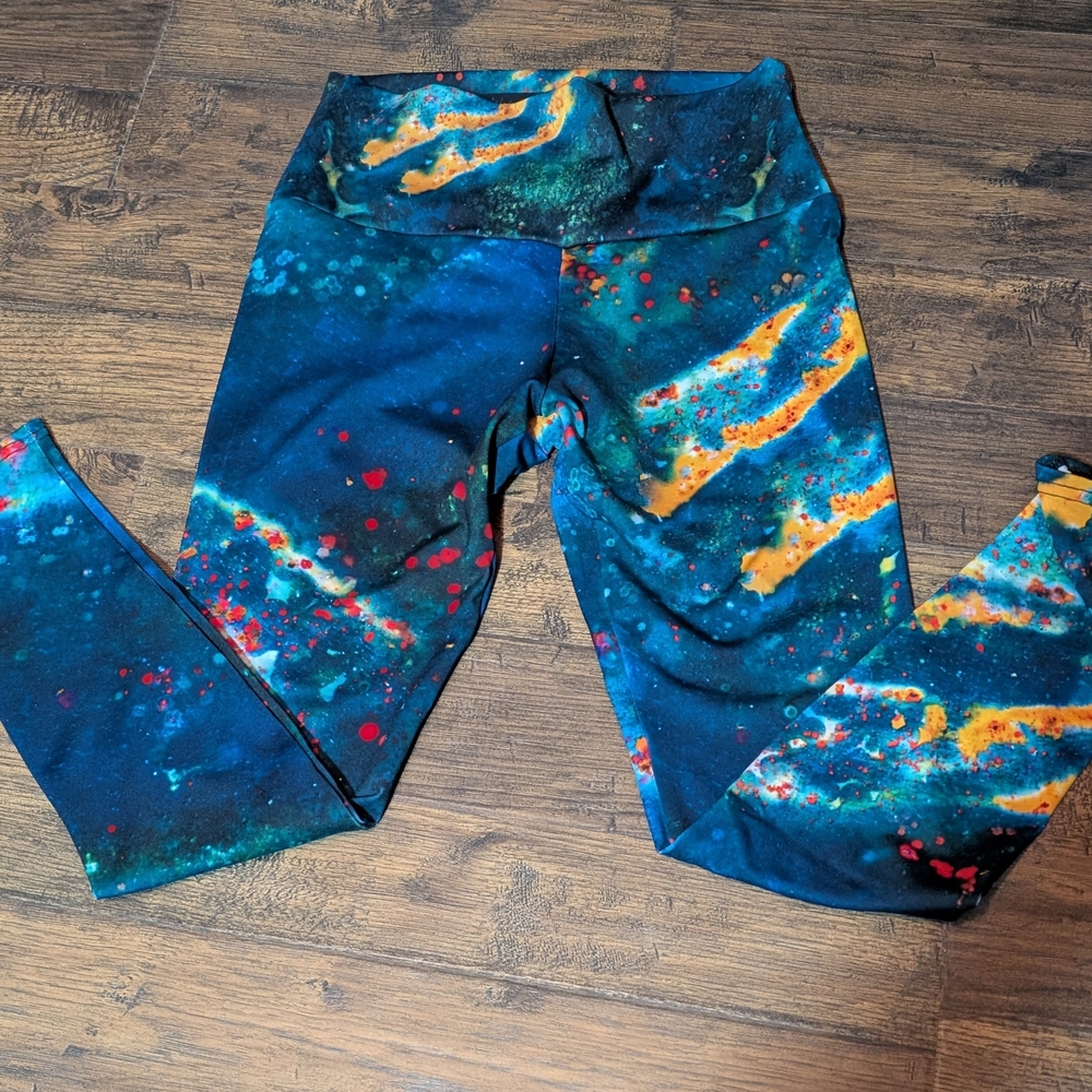 Galaxy Print Kids Leggings